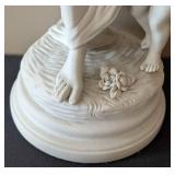 UL - Damico Gossin Porcelain Sculpture - Woman with Basket of Flowers