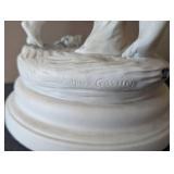 UL - Damico Gossin Porcelain Sculpture - Woman with Basket of Flowers