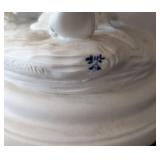 UL - Damico Gossin Porcelain Sculpture - Woman with Basket of Flowers