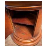 LR - Polo Ralph Lauren Round Wood Side Table