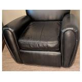 UL - Shenandoah Black Leather Armchair
