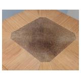 LR - Side Table - Octagonal Inlaid Wood with Checkered Edge