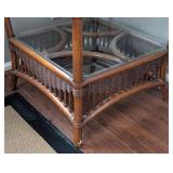 SR - Rattan Side Table Glass Top