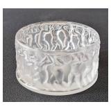 UL - Lalique Crystal Bowl - Dancing Nude Figures Motif