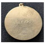 K - 14K Gold Pendant - Vintage Multi-Gem Bouquet