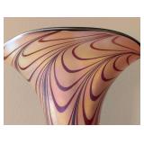 UL - Rick Strini Iridescent Art Glass Vase