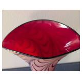 UL - Rick Strini Iridescent Art Glass Vase