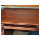 UL - Golden Oak Desk / Hutch Combo