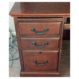 UL - Golden Oak Desk / Hutch Combo