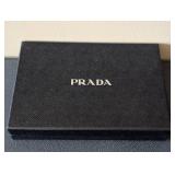 UL - Prada 1MB007 Busta con Lampo Nero + Petalo Dachshund Pouch Clutch Bag