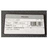 UL - Prada 1MB007 Busta con Lampo Nero + Petalo Dachshund Pouch Clutch Bag