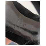 UL - Balmain Satin Lace-Up Boots - Size 36 EU (US 6) - Black