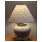 LR - Thai-made Ceramic Table Lamp with White Shade