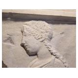 Plaster Wall Hanging Relief - Classical Female Profile