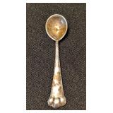 K - Sterling Silver Serving Spoon - 8 in - Ornate Floral Pattern (Lot of 3)