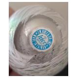 UL -Vintage Irice Art Glass Perfume Bottle - Iridescent Finish