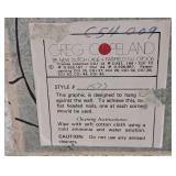 UL - Set of Four Greg Copeland Lucite & Brass Wall Hangings - Four Panels