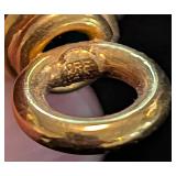 K - ORF Italy 14k Gold Interchangeable Hoop Earrings - Bead Drops (Lot of 6)