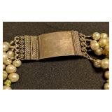 K - Two Pearl & Gemstone Beaded Necklaces - Multi-Strand