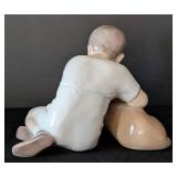 Bing & Grondahl Porcelain Figurine - Boy Kissing a Dog
