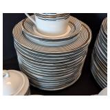 K - Mikasa Crossroads Ebony Dinnerware Set - Service for 16