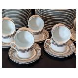 K - Mikasa Crossroads Ebony Dinnerware Set - Service for 16