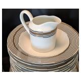 K - Mikasa Crossroads Ebony Dinnerware Set - Service for 16