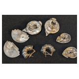 K - Four Pairs of Beautiful Sterling Silver Earrings