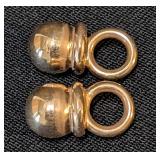 K - 14K Gold Interchangeable Hoop Earrings