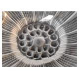 K - Lalique Daisy Trinket Dish - Clear Frosted Crystal