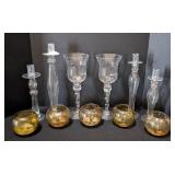 DR - Crystal Glass Candleholders - Assorted Styles