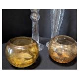 DR - Crystal Glass Candleholders - Assorted Styles