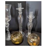 DR - Crystal Glass Candleholders - Assorted Styles