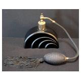 K - Perfume Bottle - Austrian Black Crystal, Made in Austria