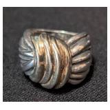 K - (3) Sterling Silver Rings Size 6