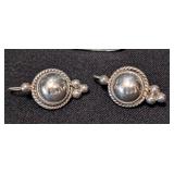 K - Four Pair of Sterling Silver Earrings - Mixed Styles