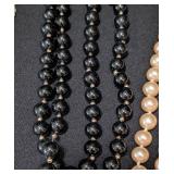 K - Cultured Pearl & Bead Necklaces - Assorted Multi-Strand Jewelry Lot