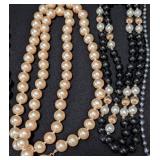 K - Cultured Pearl & Bead Necklaces - Assorted Multi-Strand Jewelry Lot