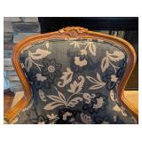K - Pair of Vintage Floral Pattern Upholstered Armchairs