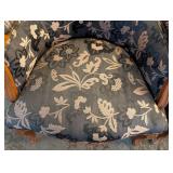 K - Pair of Vintage Floral Pattern Upholstered Armchairs