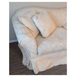 LR - Cream Damask Sofa