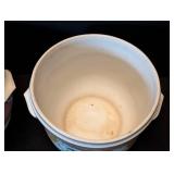 ML - Handpainted Porcelain Planters - Pink Floral with Gold Accents - France Marked - Pair (Lot of 2)