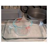 LR - Bakeware Assortment - Muffin Pans, Cake Pans, Bundt Pan & Pyrex Dish