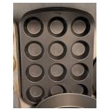 LR - Bakeware Assortment - Muffin Pans, Cake Pans, Bundt Pan & Pyrex Dish
