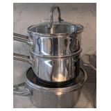 LR - Calphalon Stainless Steel Cookware Set - Assorted Pots & Pans, Largest 13-Inch Skillet