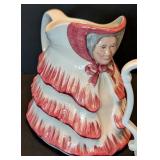 ML - Woods Little Old Lady Made in England - Vintage Ceramic Pitchers & Figurines Lot (6)