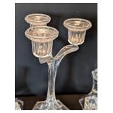 ML - Crystal Candleholders Assorted Set Includes 3-Arm Candelabra