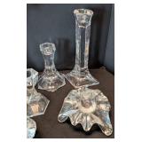 ML - Crystal Candleholders Assorted Set Includes 3-Arm Candelabra