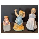 K -Vintage Royal Doulton Bone China Bedtime Figurine HN 1978, Vintage Royal Worcester Sunday