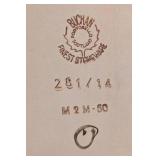 K - Vintage Painted Porcelain Plates - Assorted Floral Patterns, 9-Piece Set